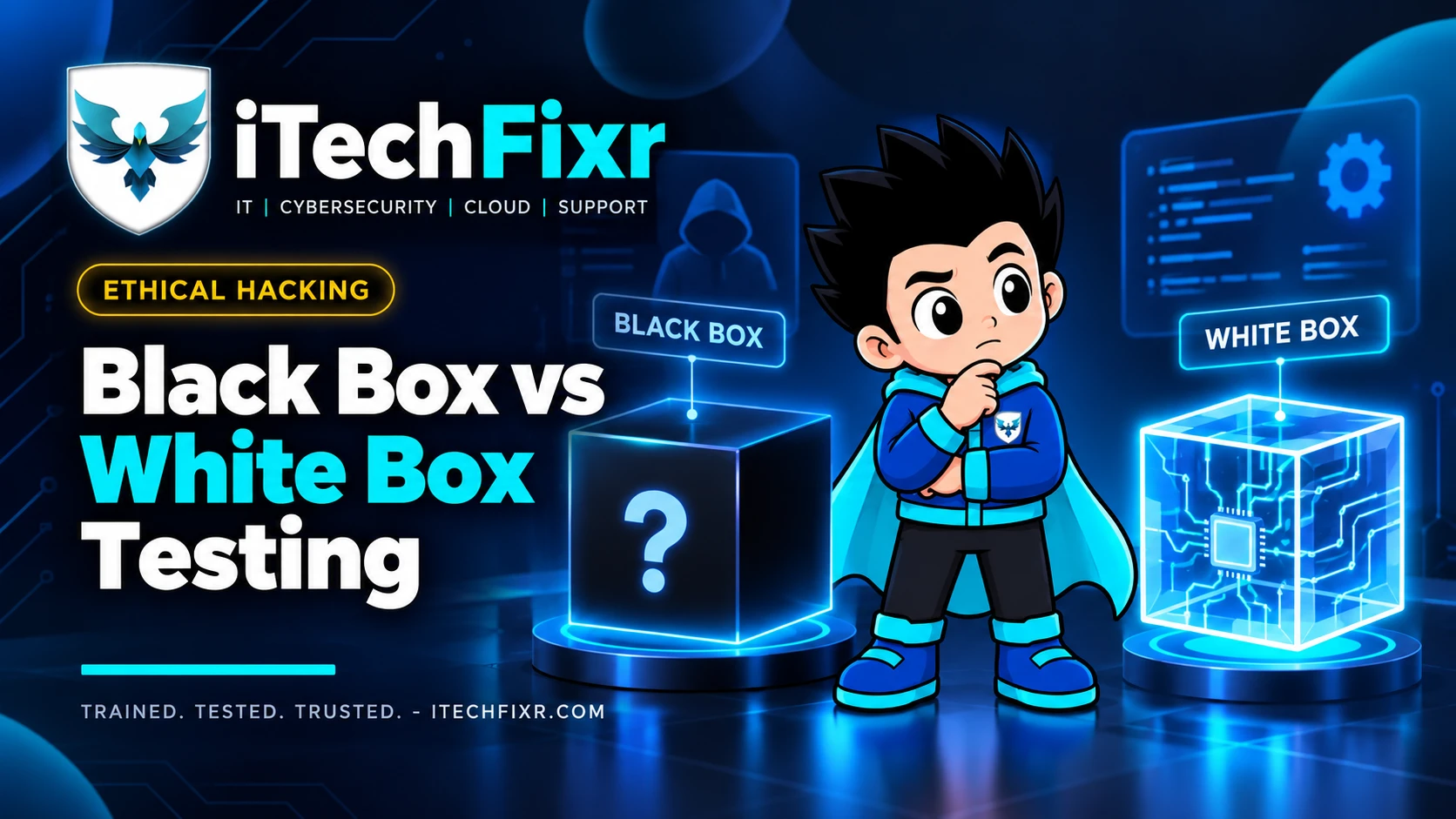 Cover image: What's the Difference Between Black Box, White Box, and Grey Box Penetration Testing?