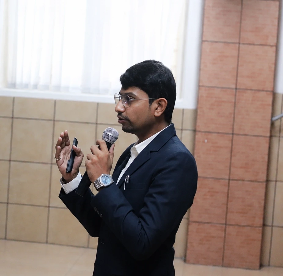Hardik Patel, CEH-certified trainer, delivering a corporate cybersecurity session